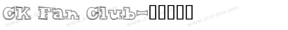 CK Fan Club字体转换